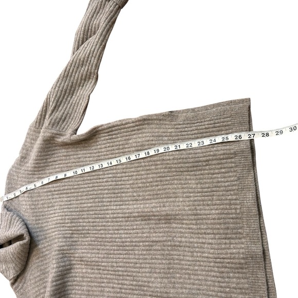 Oak + Fort Heathered Pine Ribbed Turtleneck Sweater- Size XS - Picture 8 of 10